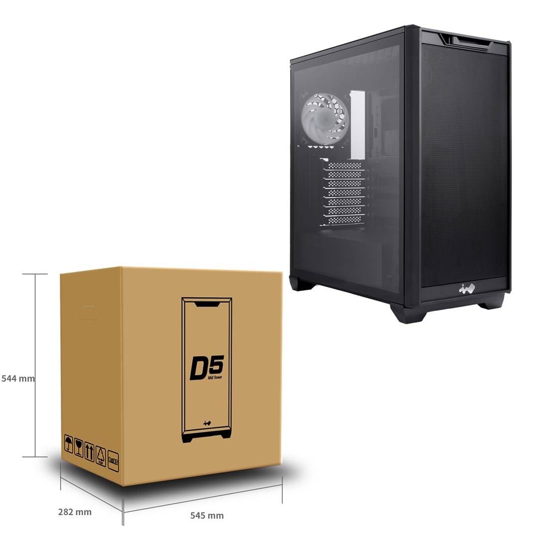 In Win D5 Midi Tower Black In Win D5 Midi Tower Black