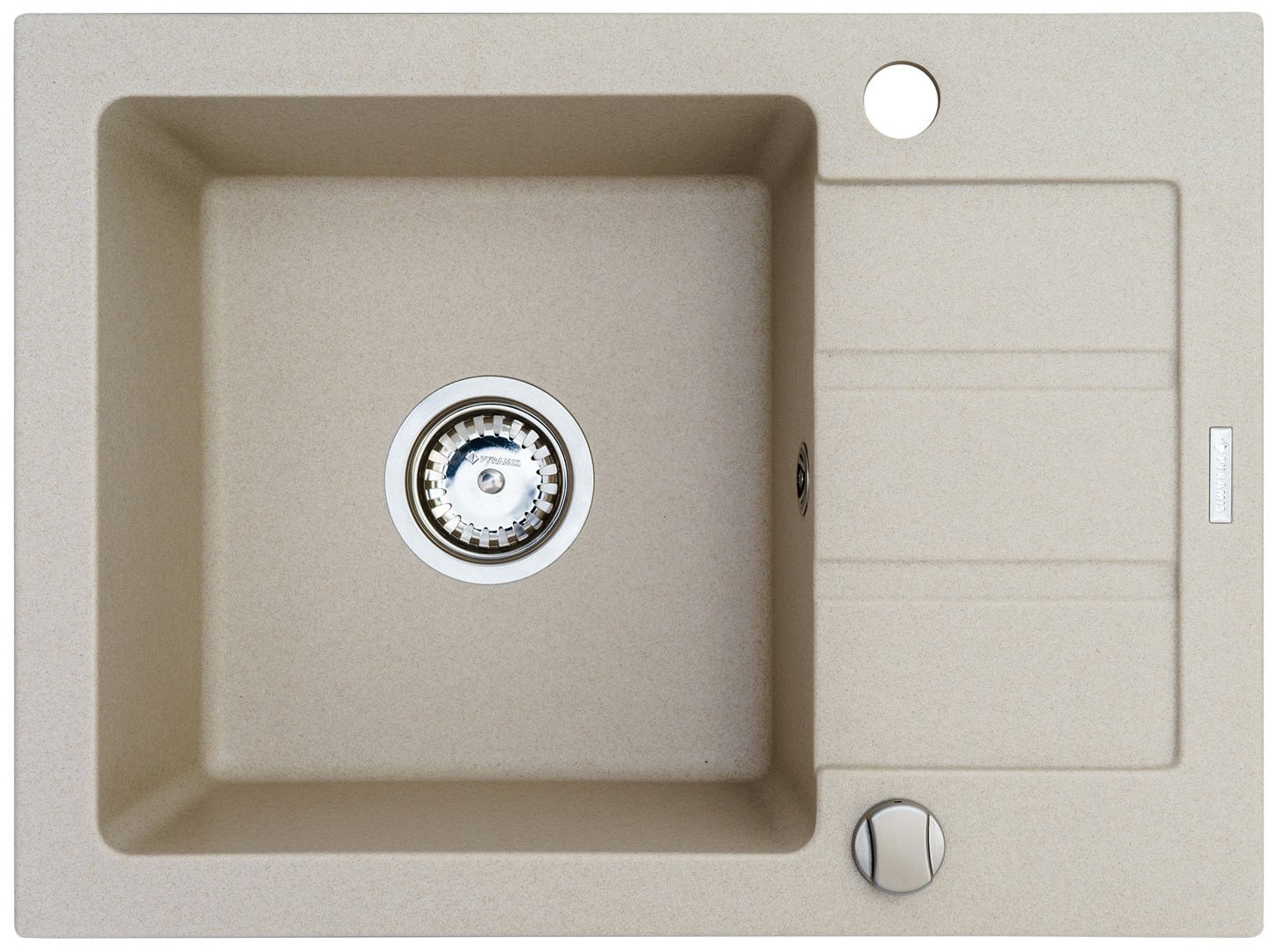 One-bowl sink with draining board Maidsinks Promo 62x44 1B 1D E070053701 One-bowl sink with draining board Maidsinks Promo 62x44 1B 1D E070053701