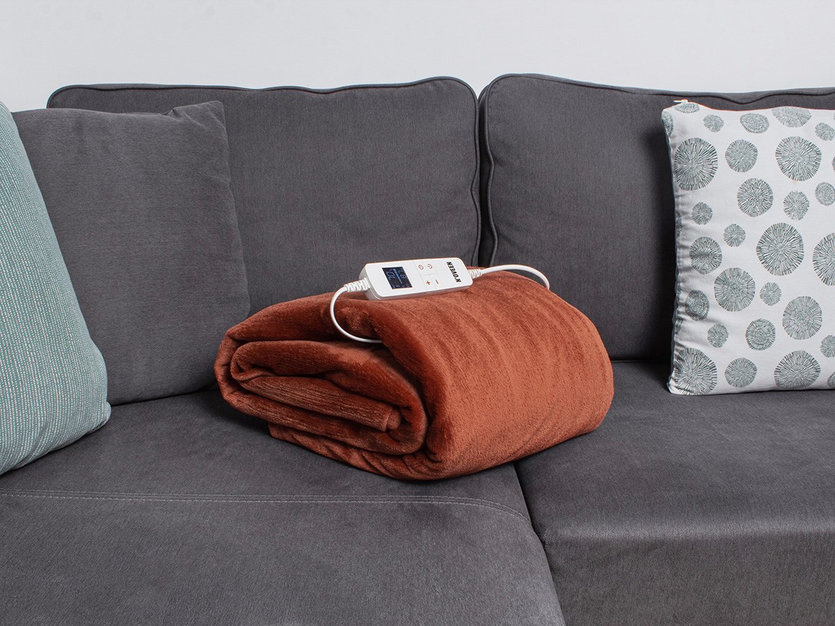 NOVEEN ELECTRIC BLANKET EB655 BROWN SUPER SOFT 180X130CM NOVEEN ELECTRIC BLANKET EB655 BROWN SUPER SOFT 180X130CM