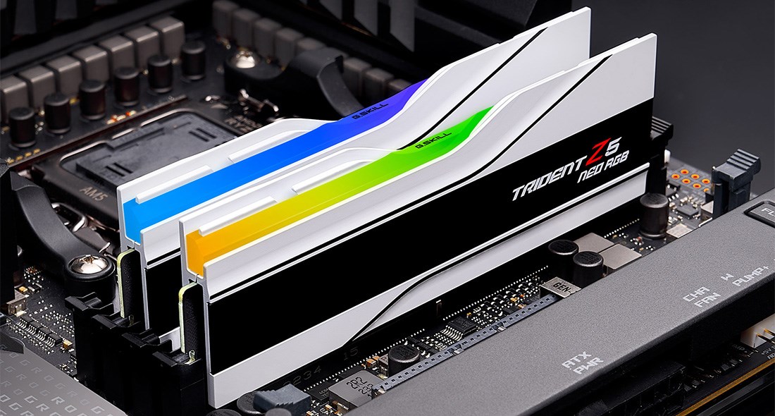 G.Skill Trident Z5 Neo RGB F5-6000J2836G32GX2-TZ5NRW memory module 64 GB 2 x 32 GB DDR5 G.Skill Trident Z5 Neo RGB F5-6000J2836G32GX2-TZ5NRW memory module 64 GB 2 x 32 GB DDR5