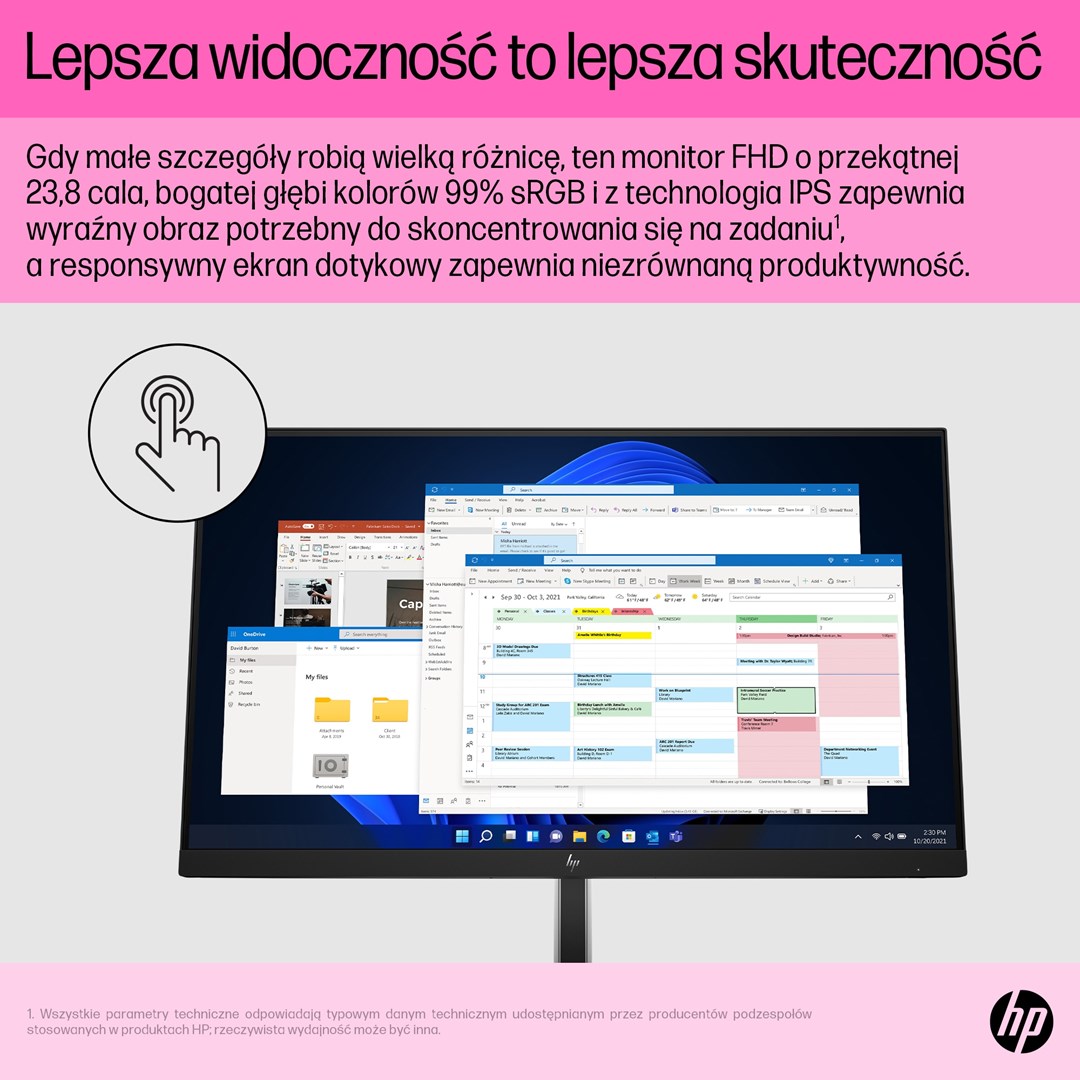 HP E24t G5 FHD Touch Monitor HP E24t G5 FHD Touch Monitor