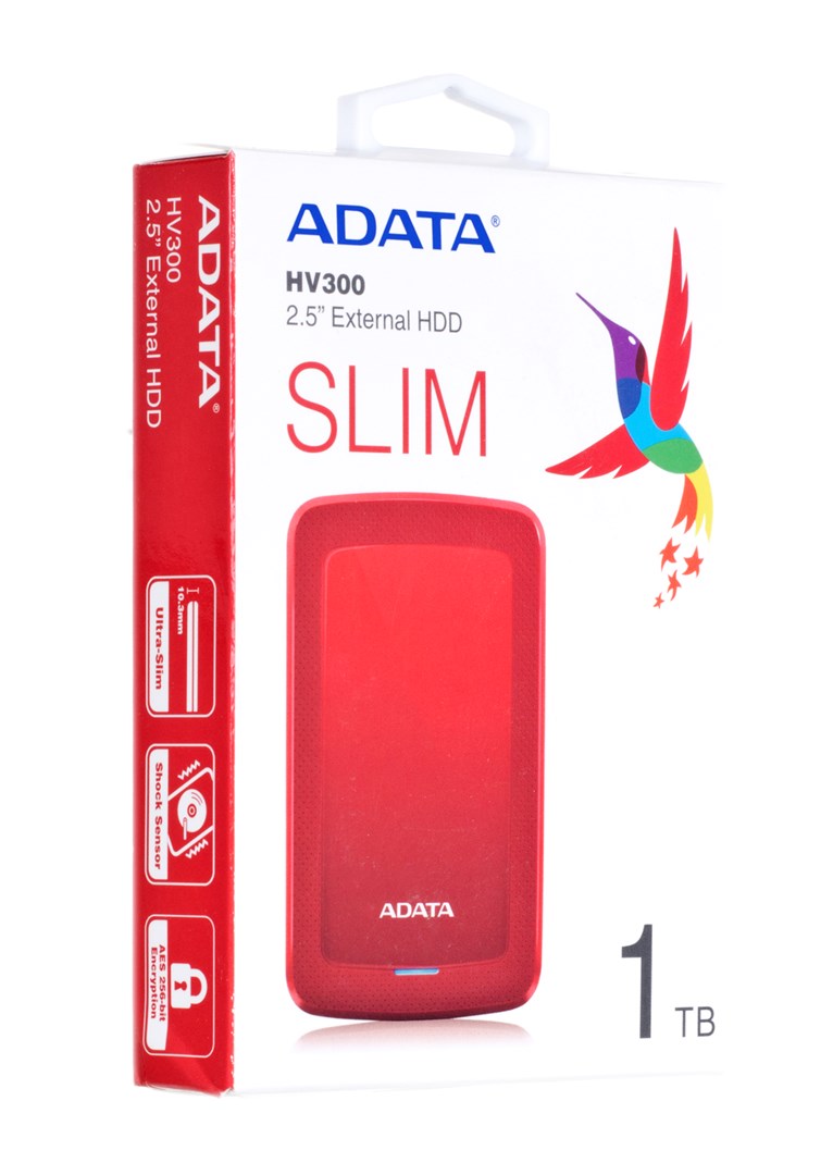 ADATA HV300 external hard drive 1000 GB Red ADATA HV300 external hard drive 1000 GB Red