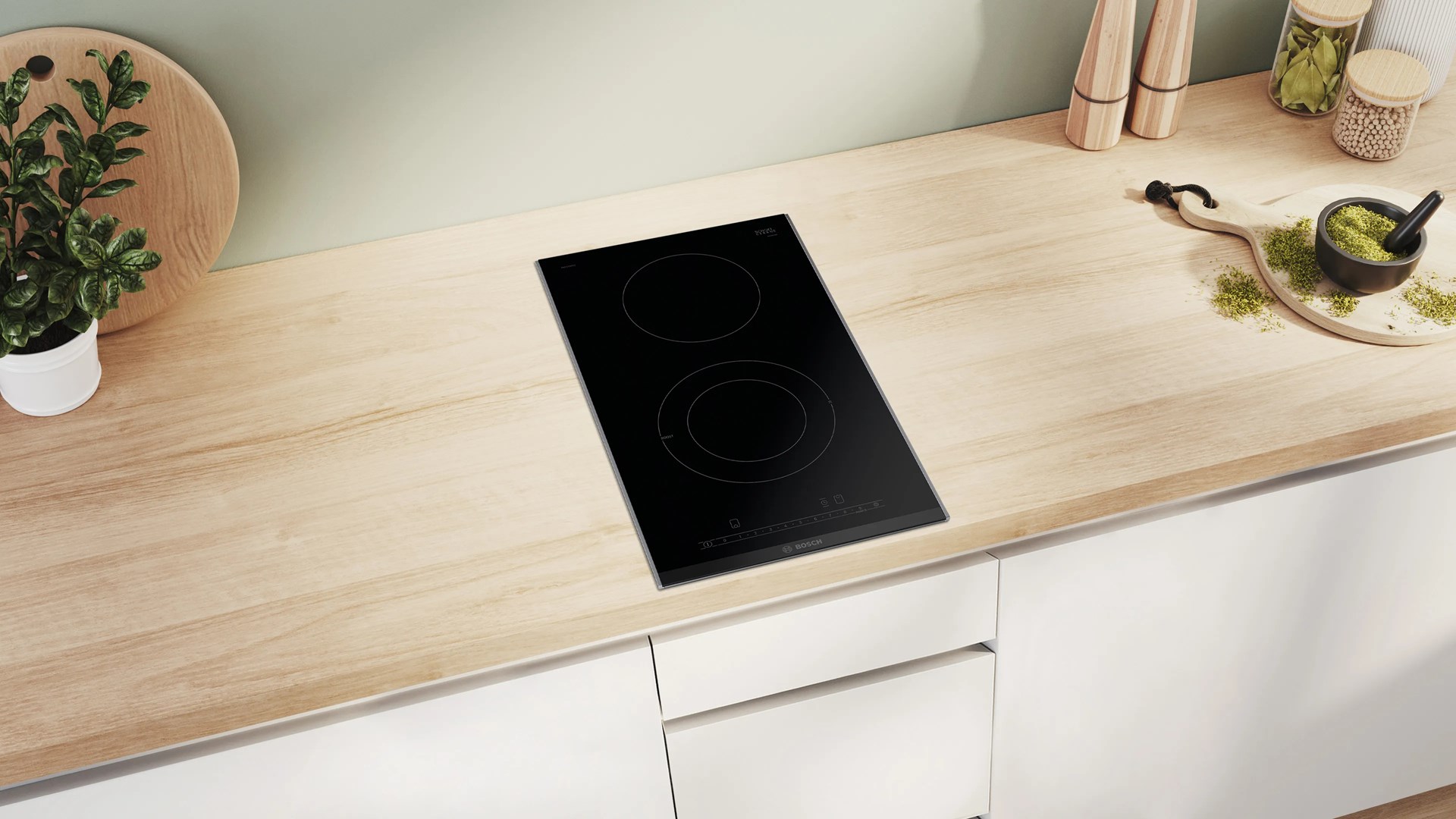 Bosch Serie 6 PKF375FP2E hob Black Built-in 30 cm Ceramic 2 zone(s) Bosch Serie 6 PKF375FP2E hob Black Built-in 30 cm Ceramic 2 zone(s)