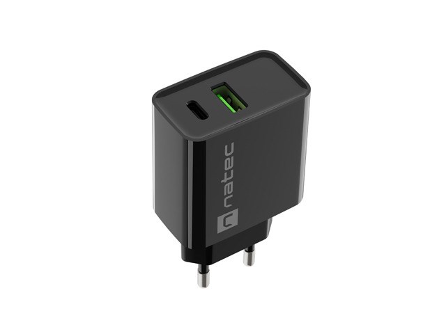 NATEC NETWORK CHARGER RIBERA USB-A+USB-C 20W PD NATEC NETWORK CHARGER RIBERA USB-A+USB-C 20W PD