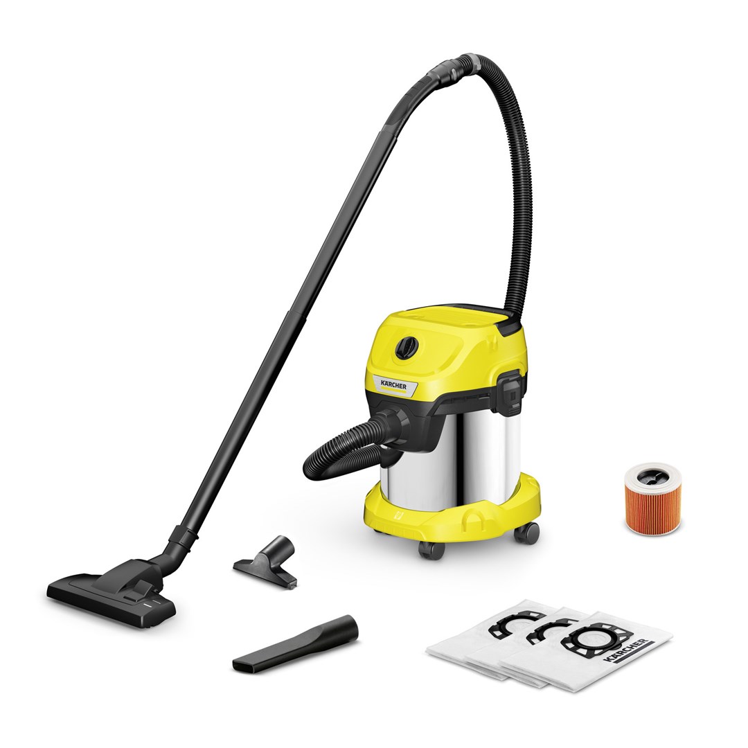 Kärcher WD 3 S 15 L Drum vacuum Dry&wet 1000 W Dust bag Kärcher WD 3 S 15 L Drum vacuum Dry&wet 1000 W Dust bag