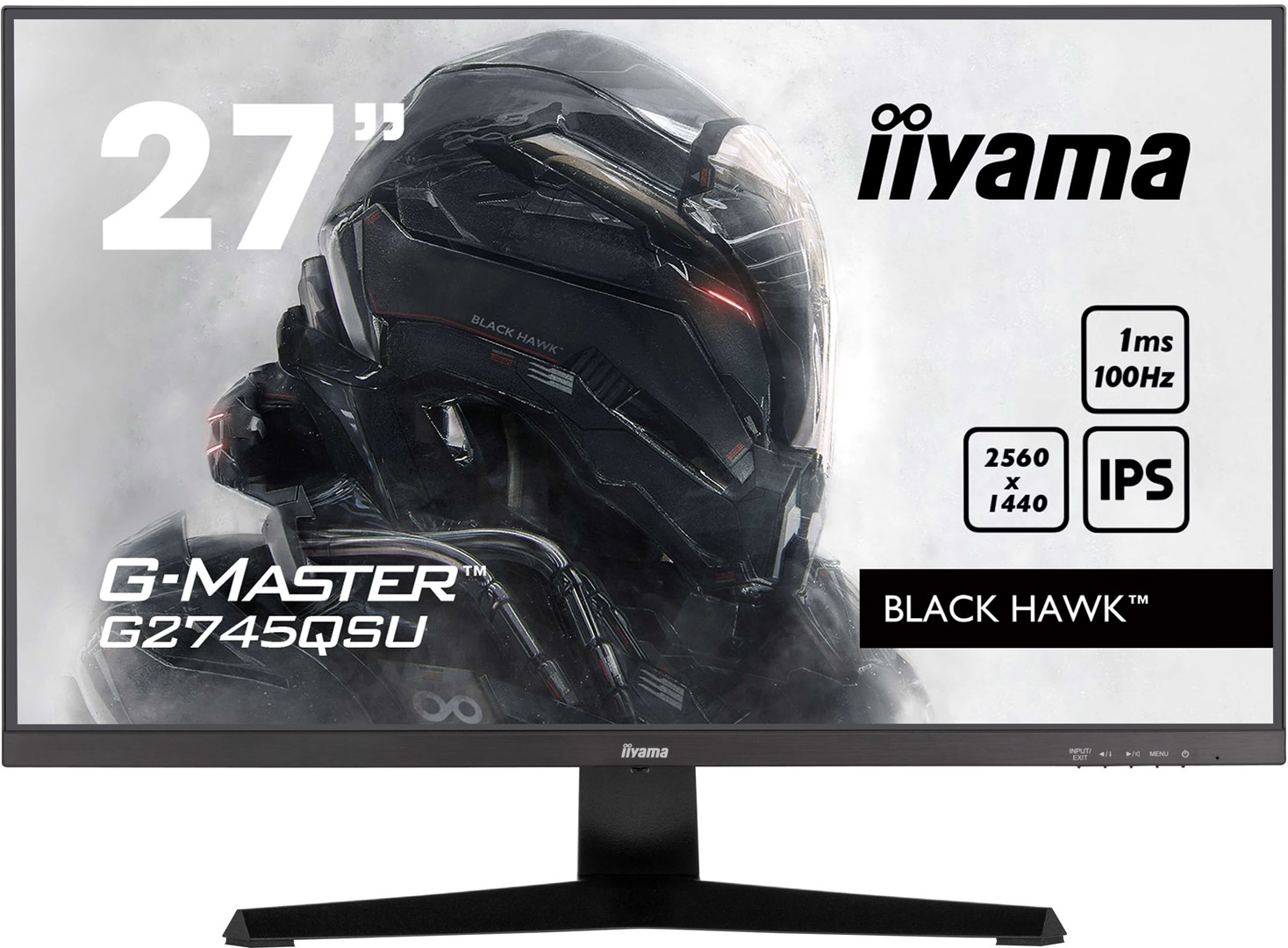 iiyama G-MASTER G2745QSU-B2 computer monitor 68.6 cm (27") 2560 x 1440 pixels Wide Quad HD LED Black iiyama G-MASTER G2745QSU-B2 computer monitor 68.6 cm (27") 2560 x 1440 pixels Wide Quad HD LED Black