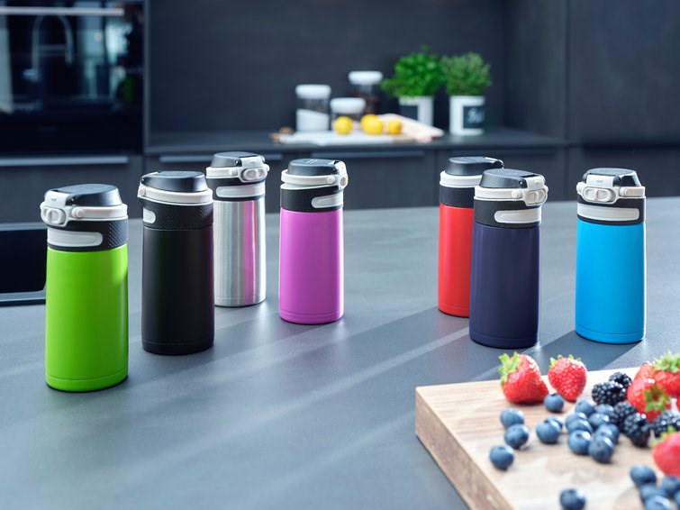 Leifheit 03245 travel mug 350 ml Black, Red Stainless steel Leifheit 03245 travel mug 350 ml Black, Red Stainless steel