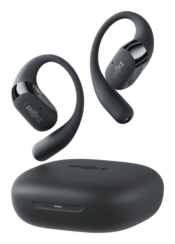SHOKZ OpenFit 2 Headphones Wireless Ear-hook Calls/Music/Sport/Everyday Black SHOKZ OpenFit 2 Headphones Wireless Ear-hook Calls/Music/Sport/Everyday Black