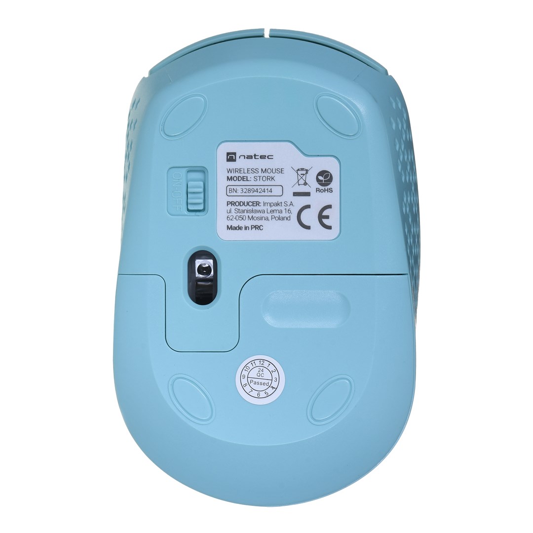 NATEC STORK mouse Home Ambidextrous RF Wireless + USB Type-A Optical 1600 DPI NATEC STORK mouse Home Ambidextrous RF Wireless + USB Type-A Optical 1600 DPI