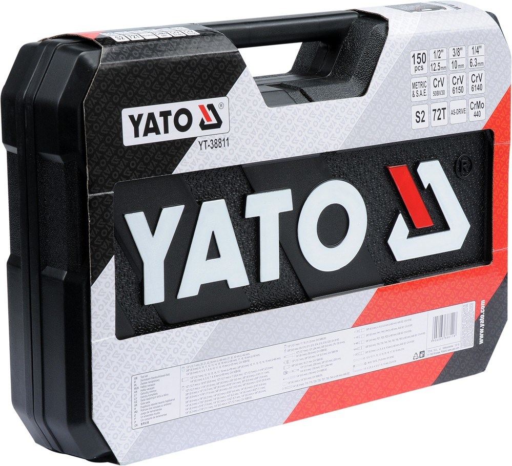 Yato YT-38811 socket wrench Socket wrench set 150 pc(s) Yato YT-38811 socket wrench Socket wrench set 150 pc(s)