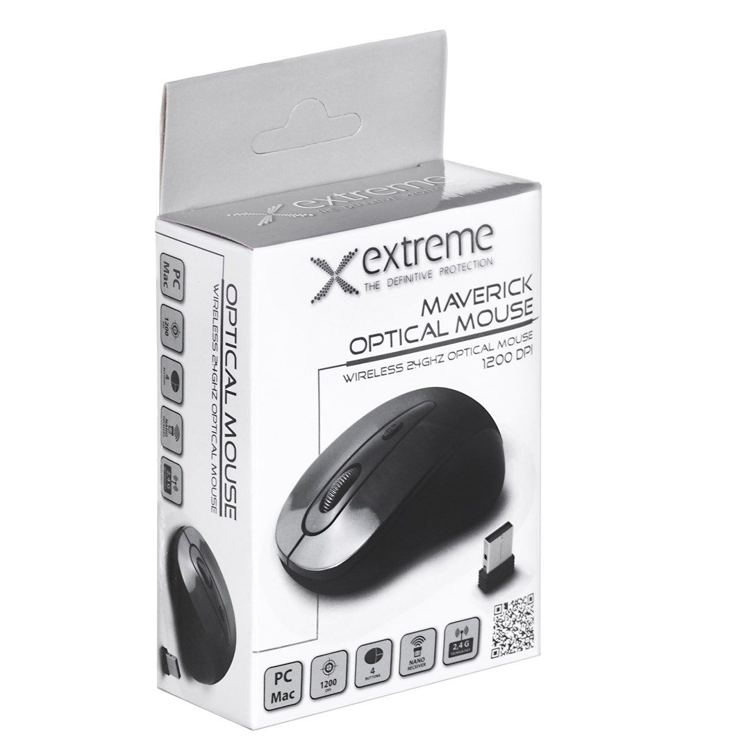 Extreme XM104K mouse USB Type-A Optical 1000 DPI On the right side Extreme XM104K mouse USB Type-A Optical 1000 DPI On the right side