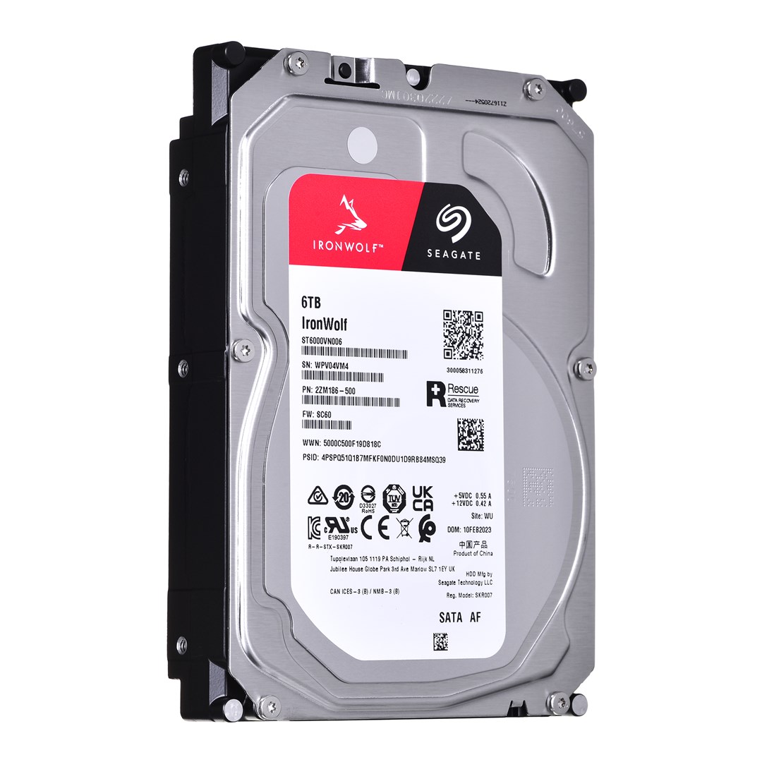 Seagate IronWolf internal hard drive 6 TB 256 MB 3.5" Serial ATA III (ST6000VN006) Seagate IronWolf internal hard drive 6 TB 256 MB 3.5" Serial ATA III (ST6000VN006)