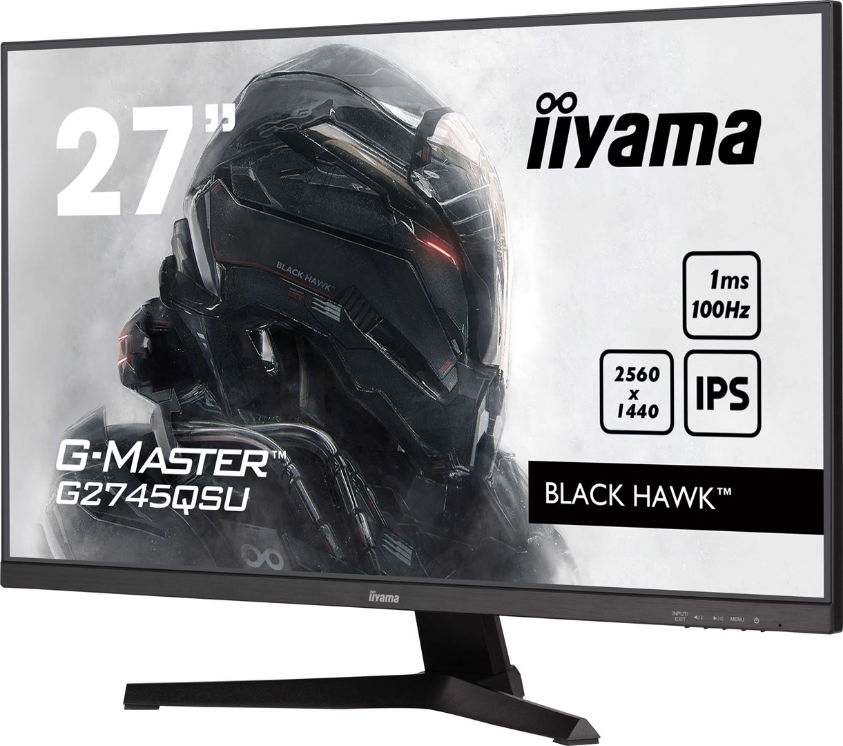 iiyama G-MASTER G2745QSU-B2 computer monitor 68.6 cm (27") 2560 x 1440 pixels Wide Quad HD LED Black iiyama G-MASTER G2745QSU-B2 computer monitor 68.6 cm (27") 2560 x 1440 pixels Wide Quad HD LED Black