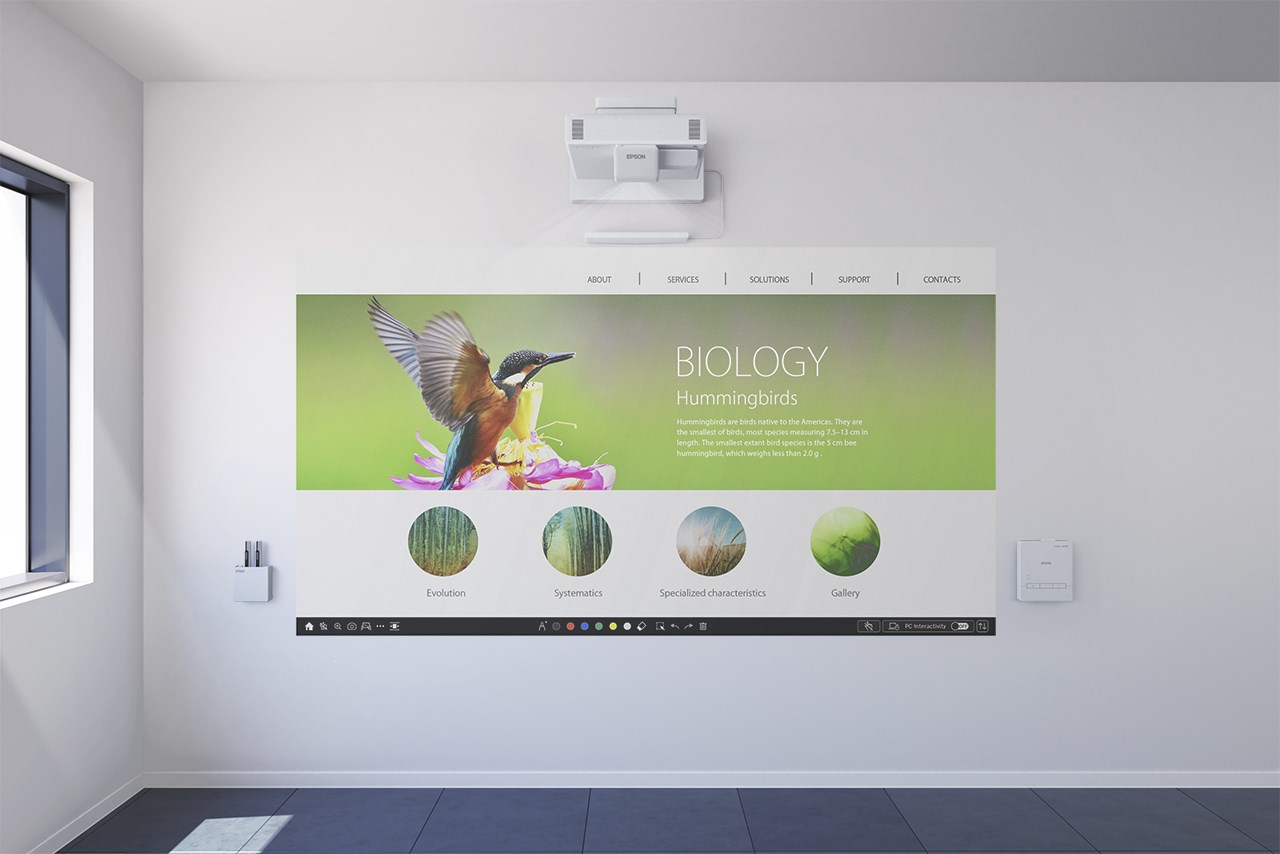 Epson EB-1485Fi data projector Ultra short throw projector 5000 ANSI lumens 3LCD 1080p (1920x1080) White Epson EB-1485Fi data projector Ultra short throw projector 5000 ANSI lumens 3LCD 1080p (1920x1080) White