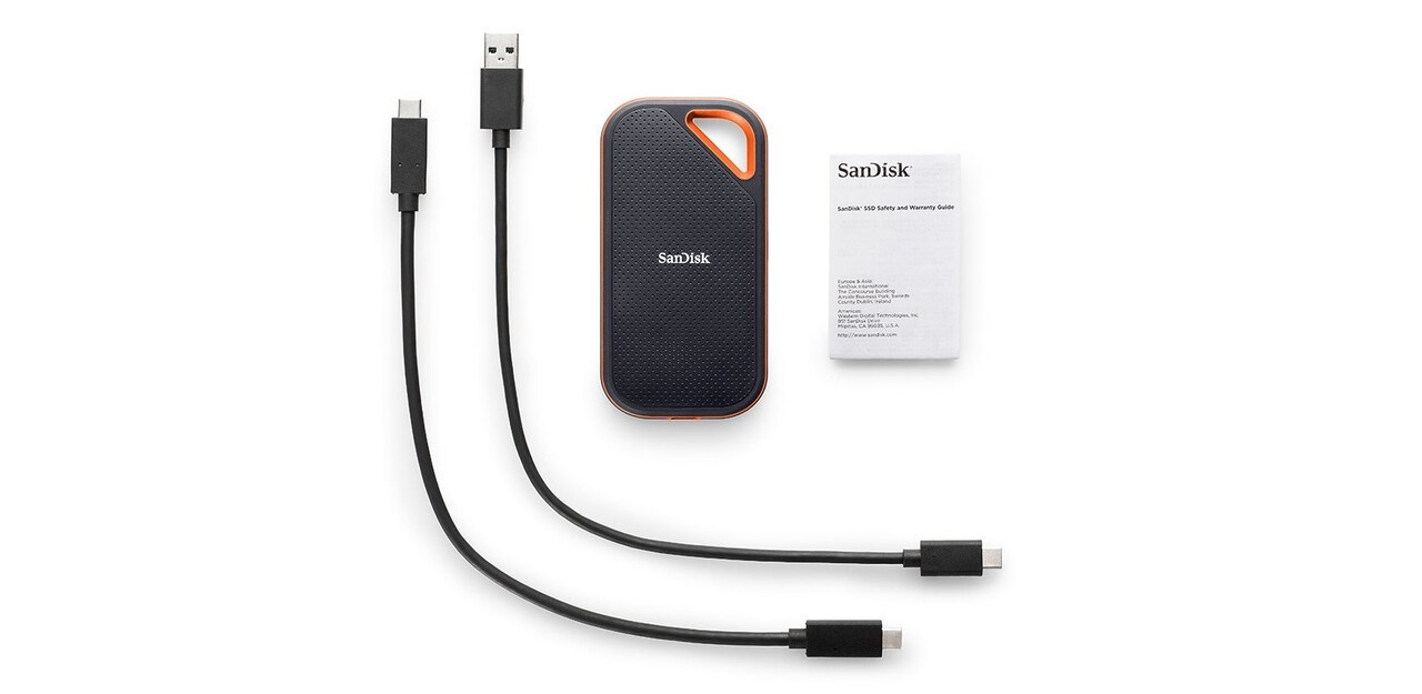 SanDisk Extreme PRO Portable 1 TB USB Type-C 3.2 Gen 2 (3.1 Gen 2) Black SanDisk Extreme PRO Portable 1 TB USB Type-C 3.2 Gen 2 (3.1 Gen 2) Black