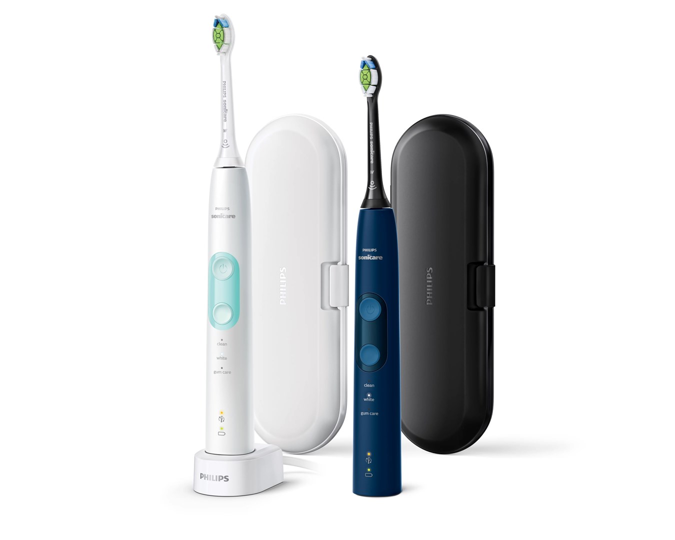 Philips Sonicare ProtectiveClean 5100 ProtectiveClean 5100 HX6851/34 2-pack sonic electric toothbrushes with accessories Philips Sonicare ProtectiveClean 5100 ProtectiveClean 5100 HX6851/34 2-pack sonic electric toothbrushes with accessories