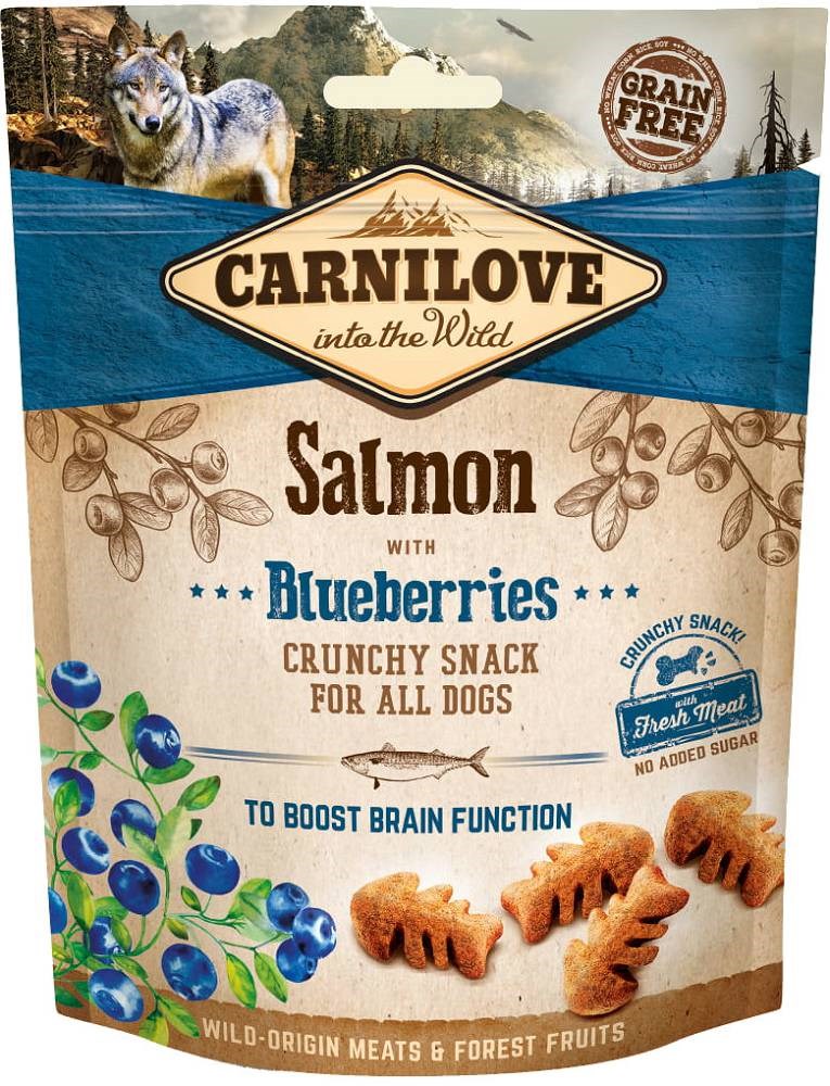 CARNILOVE Fresh Crunchy Salmon+Blueberry dog treat - 200 g CARNILOVE Fresh Crunchy Salmon+Blueberry dog treat - 200 g