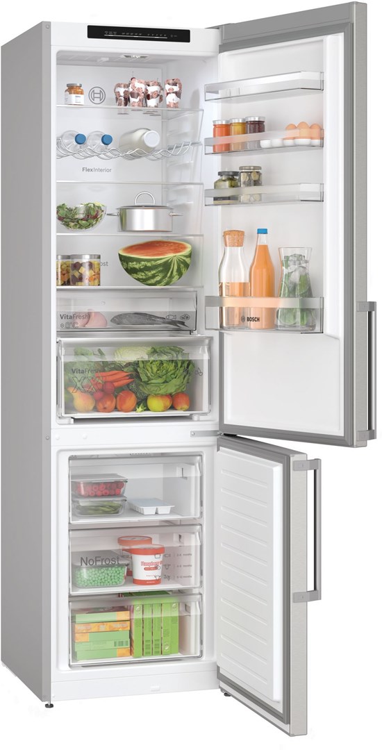 Bosch Serie 4 KGN39VIBT fridge-freezer Freestanding 363 L B Stainless steel Bosch Serie 4 KGN39VIBT fridge-freezer Freestanding 363 L B Stainless steel