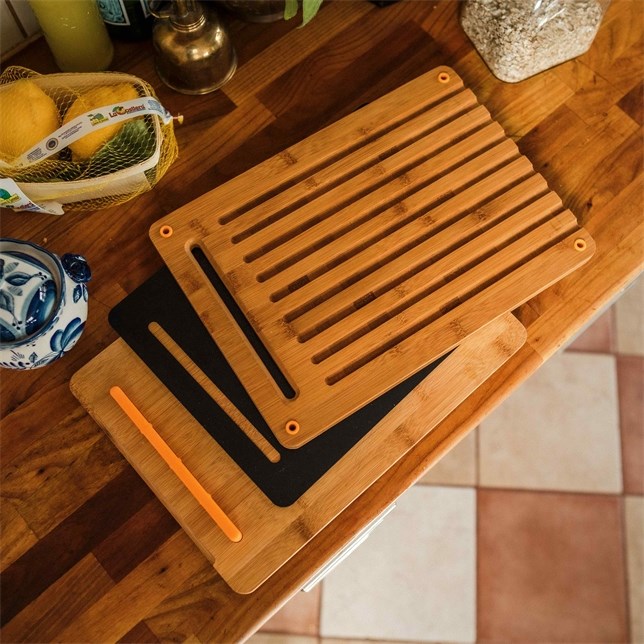 Fiskars 1057550 kitchen cutting board Rectangular Bamboo, Plastic Bamboo, Black Fiskars 1057550 kitchen cutting board Rectangular Bamboo, Plastic Bamboo, Black