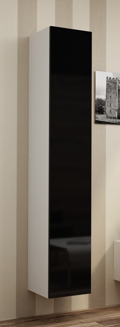 Cama Living room cabinet set VIGO NEW 13 white/black gloss Cama Living room cabinet set VIGO NEW 13 white/black gloss