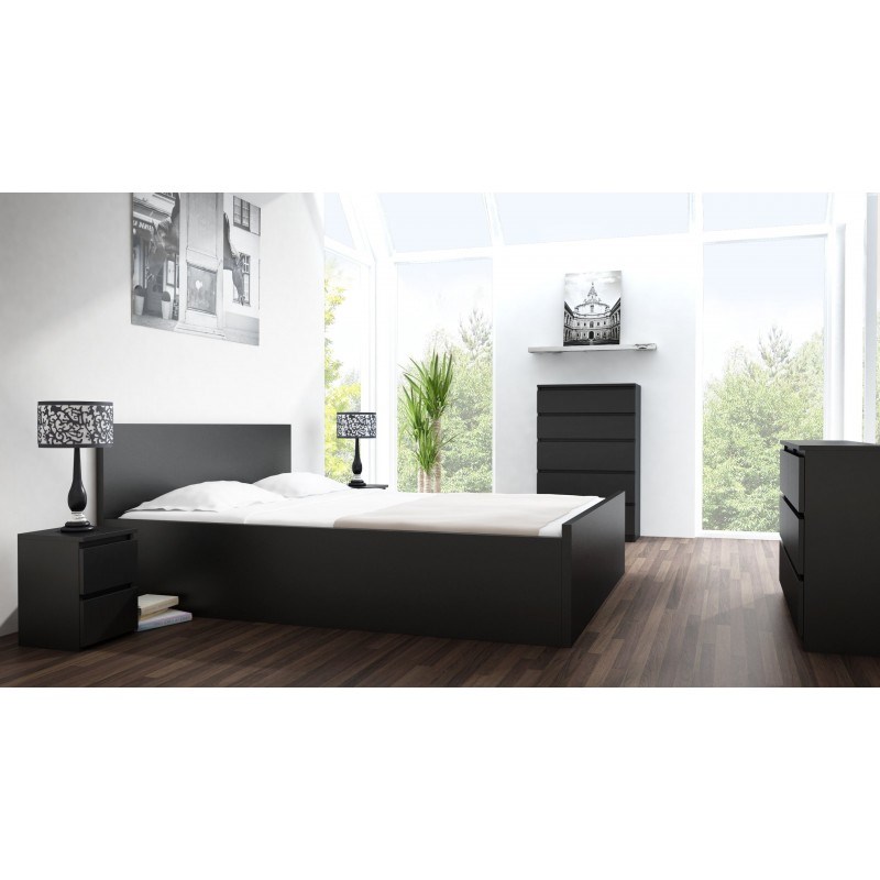 Topeshop M6 120 CZERŃ chest of drawers Topeshop M6 120 CZERŃ chest of drawers