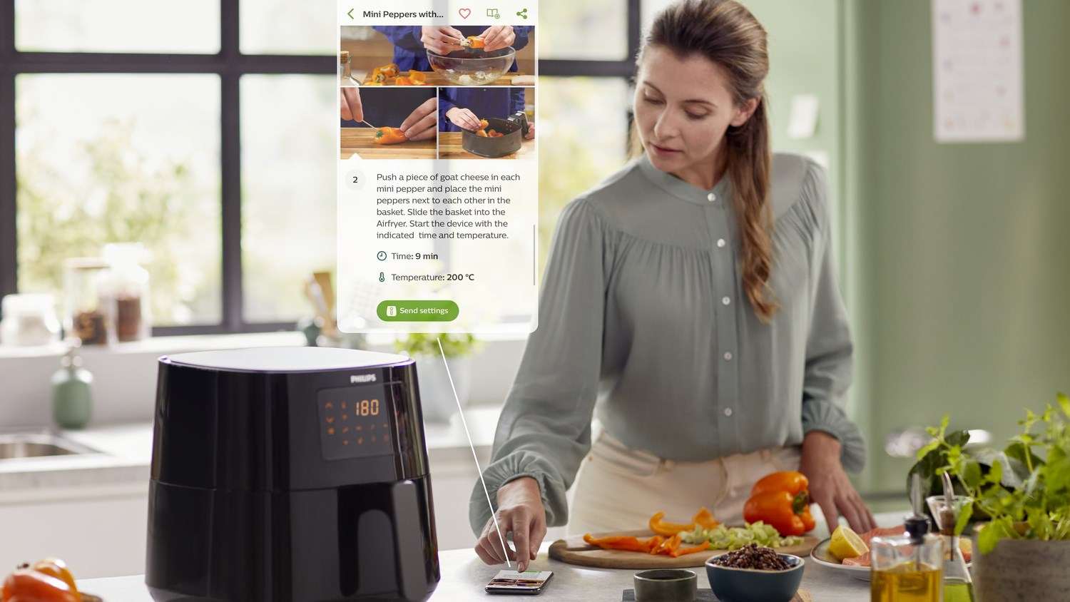 Philips Essential 5000 Series Connected HD9280/70 Airfryer 5000 Series XL Philips Essential 5000 Series Connected HD9280/70 Airfryer 5000 Series XL