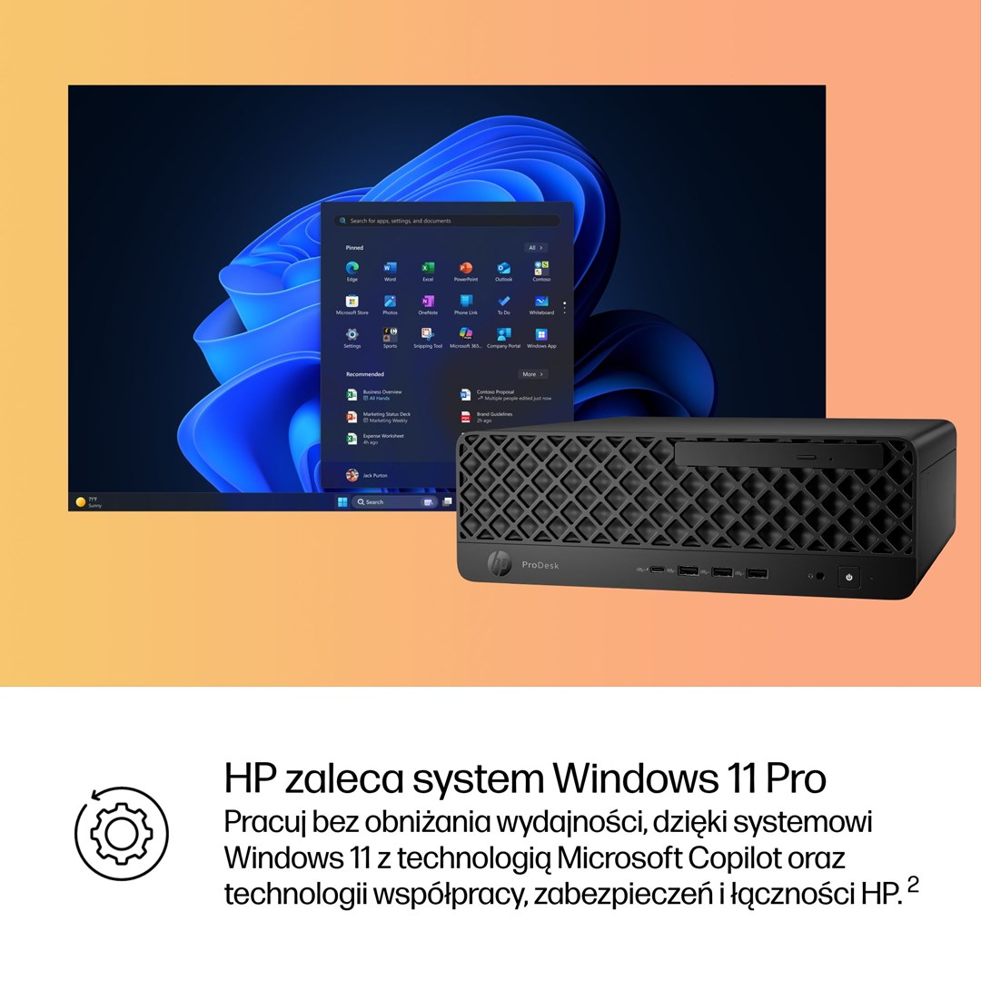 HP ProDesk 4 SFF G1i AI PC Intel Core Ultra 5 225 16 GB DDR5-SDRAM 512 GB SSD Windows 11 Pro Black HP ProDesk 4 SFF G1i AI PC Intel Core Ultra 5 225 16 GB DDR5-SDRAM 512 GB SSD Windows 11 Pro Black