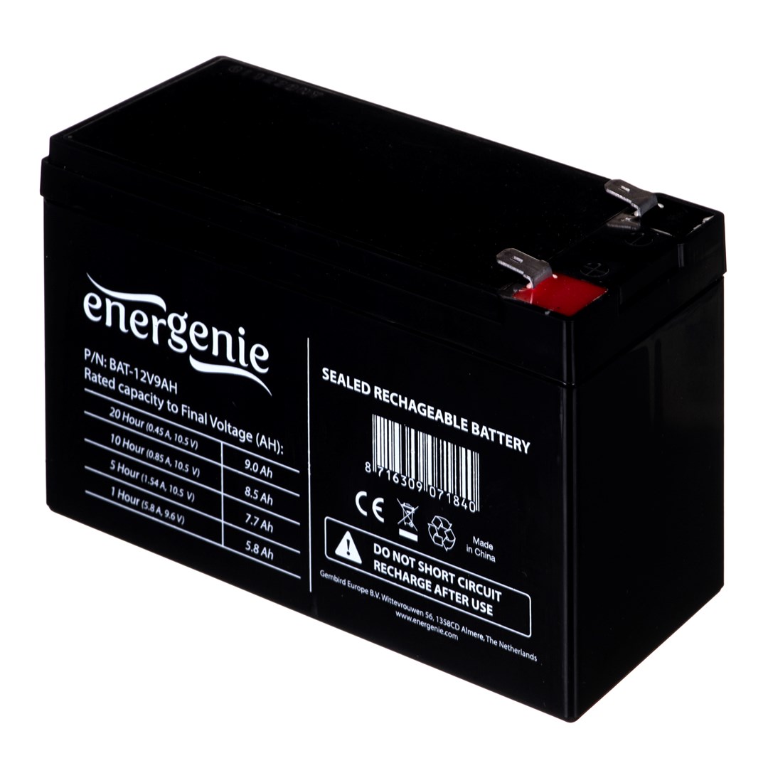 Gembird BAT-12V9AH Gel battery, universal 12V/9AH Gembird BAT-12V9AH Gel battery, universal 12V/9AH