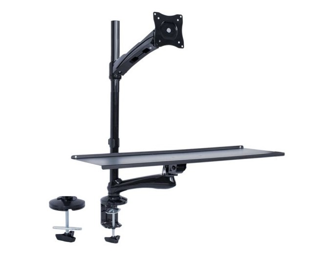 Maclean Monitor and Keyboard Mount, for Standing Up Work, MC-681 Maclean Monitor and Keyboard Mount, for Standing Up Work, MC-681