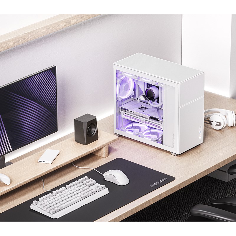 Jonsbo D41 MESH ATX Case, Tempered Glass - white Jonsbo D41 MESH ATX Case, Tempered Glass - white