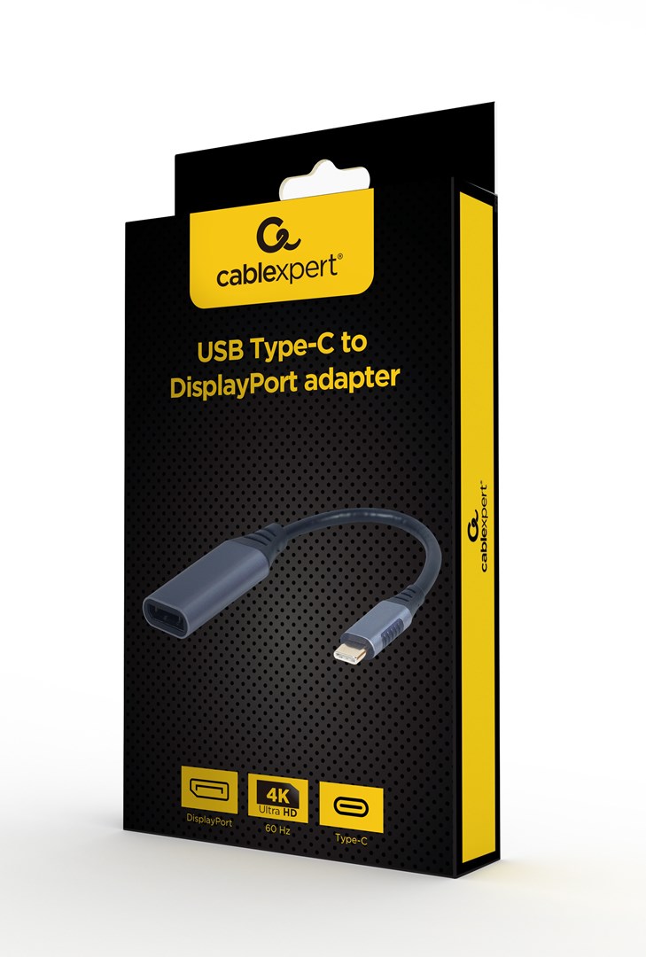 Cablexpert A-USB3C-DPF-01 video cable adapter 0.15 m USB Type-C DisplayPort Grey Cablexpert A-USB3C-DPF-01 video cable adapter 0.15 m USB Type-C DisplayPort Grey