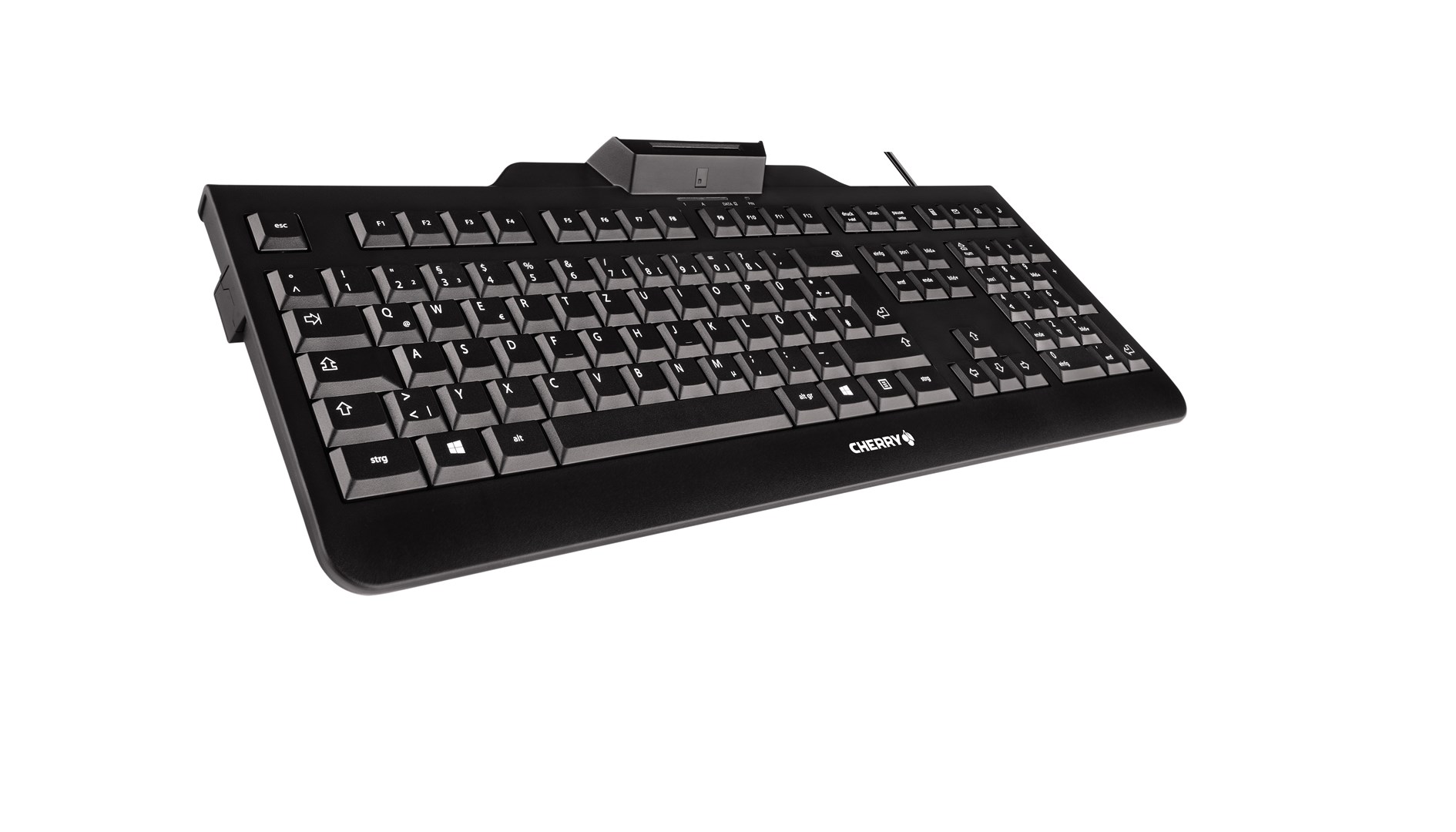 CHERRY KC 1000 SC keyboard Office USB QWERTZ German Black CHERRY KC 1000 SC keyboard Office USB QWERTZ German Black