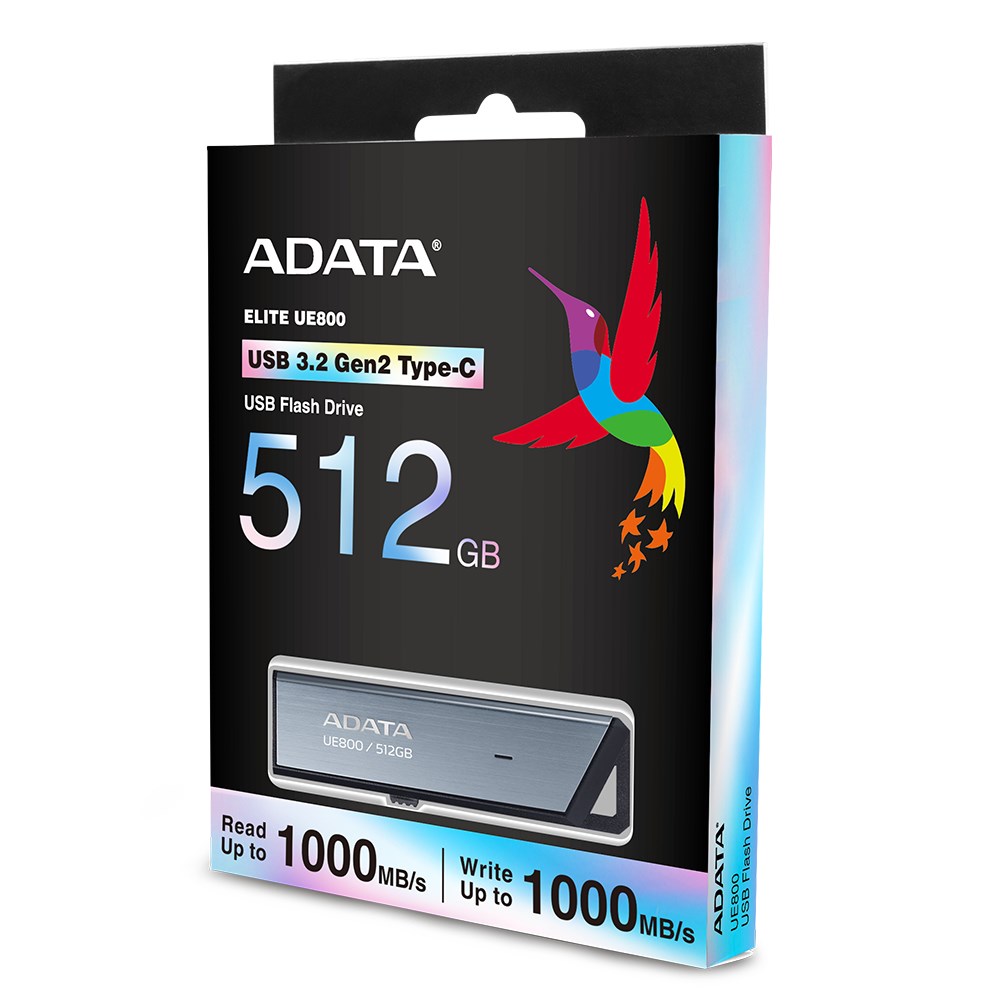 ADATA UE800 USB flash drive 512 GB USB Type-C 3.2 Gen 2 (3.1 Gen 2) Silver ADATA UE800 USB flash drive 512 GB USB Type-C 3.2 Gen 2 (3.1 Gen 2) Silver