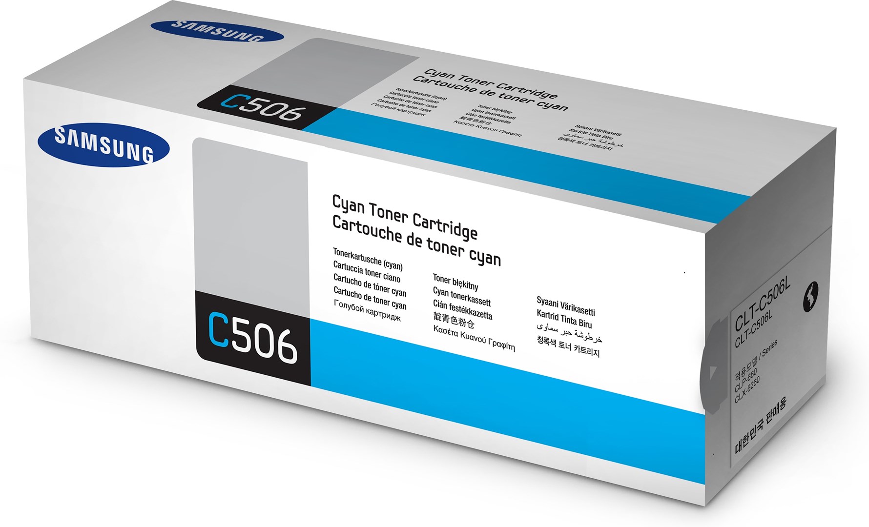 Samsung CLT-C506L High-Yield Cyan Original Toner Cartridge Samsung CLT-C506L High-Yield Cyan Original Toner Cartridge