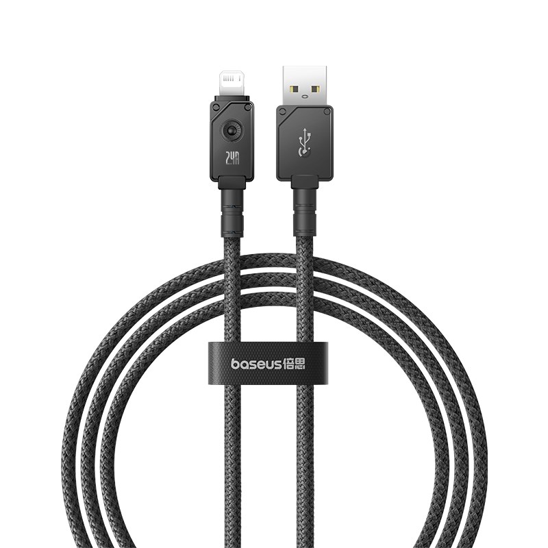 Baseus Unbreakable USB A to iP cable 2 m 5V-2.4A Black Baseus Unbreakable USB A to iP cable 2 m 5V-2.4A Black