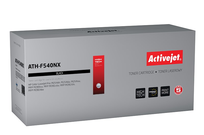 Activejet ATH-F540NX toner (replacement for HP 203X HP203X CF540X CRG 054H CRG054H; Supreme; 3200 pages; black) Activejet ATH-F540NX toner (replacement for HP 203X HP203X CF540X CRG 054H CRG054H; Supreme; 3200 pages; black)