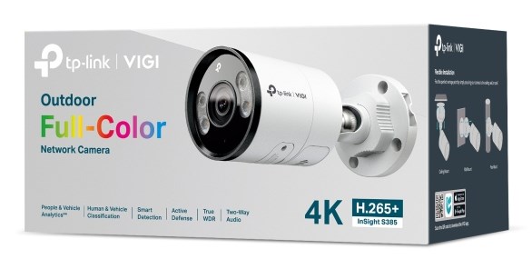TP-Link INSIGHT S385 Bullet IP security camera Outdoor 3840 x 2160 pixels Wall TP-Link INSIGHT S385 Bullet IP security camera Outdoor 3840 x 2160 pixels Wall