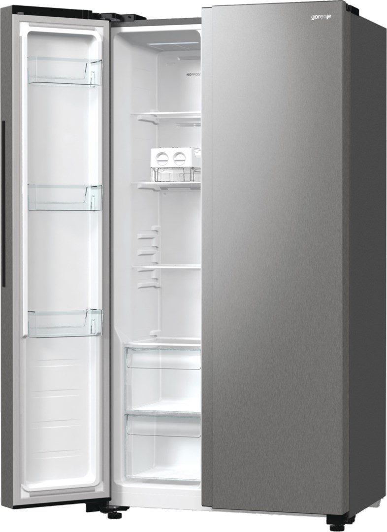 Gorenje NRR9185EAXL side-by-side refrigerator Freestanding 550 L E Silver Gorenje NRR9185EAXL side-by-side refrigerator Freestanding 550 L E Silver