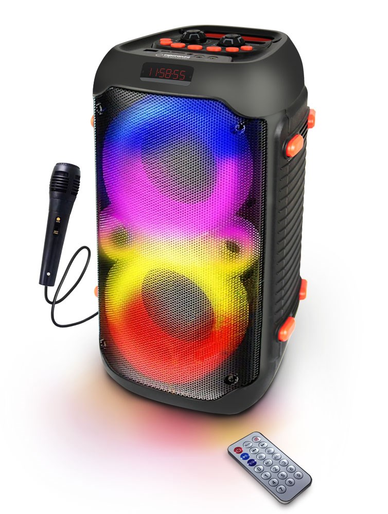 Esperanza EP156 BT FM LED RGB KARAOKE Speaker Black 20W Esperanza EP156 BT FM LED RGB KARAOKE Speaker Black 20W