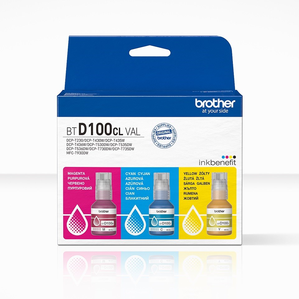 Brother BTD100CLVAL printer ink refill Original Brother BTD100CLVAL printer ink refill Original