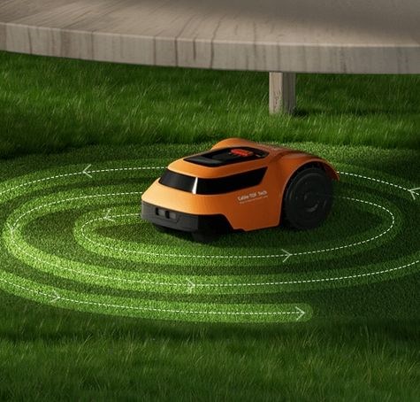 EZVIZ RM600 orange robotic lawn mower EZVIZ RM600 orange robotic lawn mower