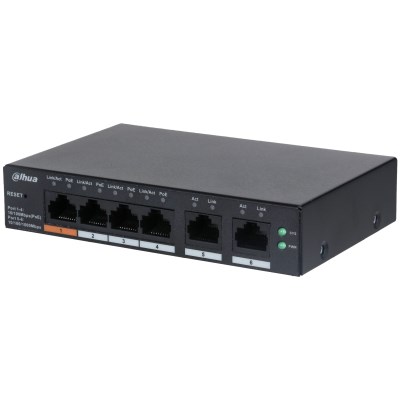 Dahua Technology DH-CS4006-4ET-60 network switch Managed L2 Gigabit Ethernet (10/100/1000) Power over Ethernet (PoE) Black Dahua Technology DH-CS4006-4ET-60 network switch Managed L2 Gigabit Ethernet (10/100/1000) Power over Ethernet (PoE) Black