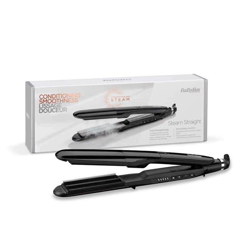 BaByliss ST492E hair styling tool Straightening iron Steam Black 2.5 m BaByliss ST492E hair styling tool Straightening iron Steam Black 2.5 m
