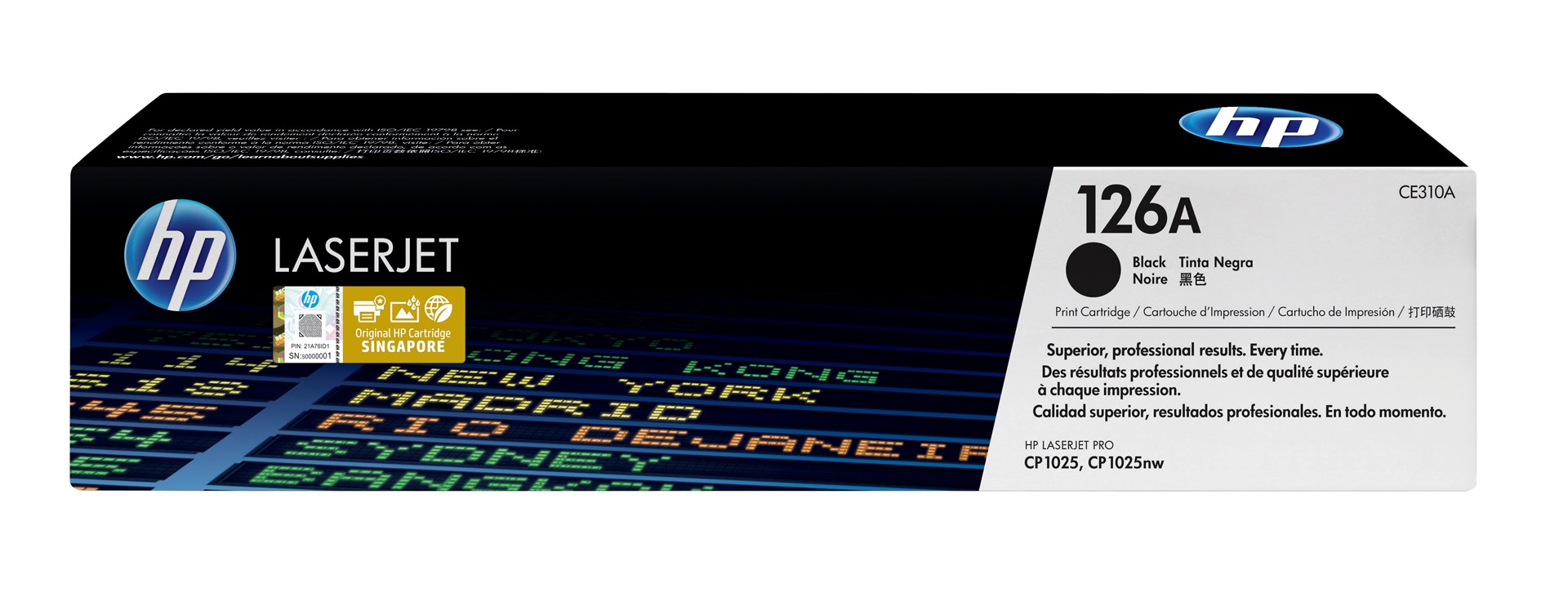 HP 126A Black Original LaserJet Toner Cartridge HP 126A Black Original LaserJet Toner Cartridge