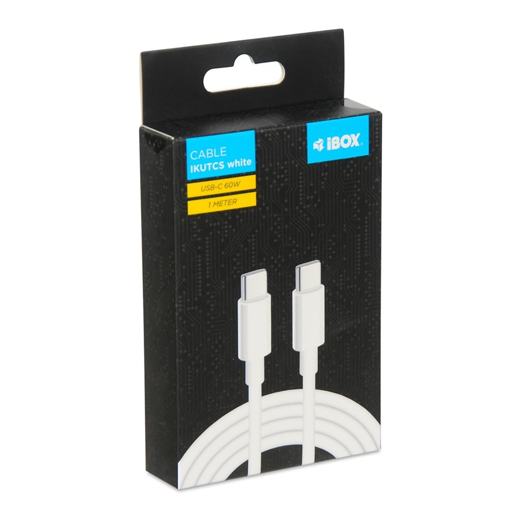iBox IKUTCS1W USB cable USB 2.0 1 m USB C White iBox IKUTCS1W USB cable USB 2.0 1 m USB C White
