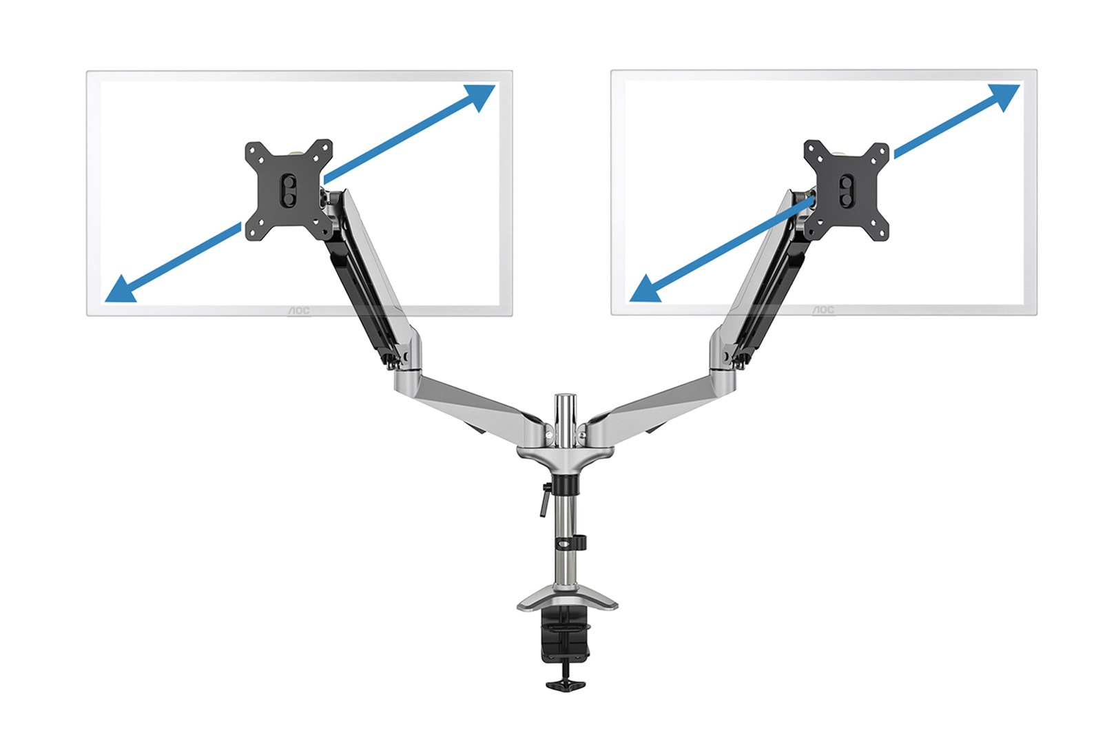 Digitus Dual monitor mount, 2x 32", 2x 8 kg Digitus Dual monitor mount, 2x 32", 2x 8 kg