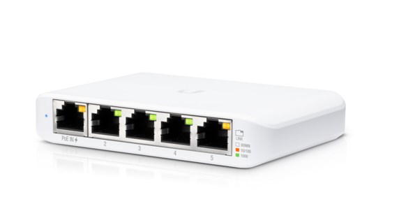 Ubiquiti UniFi Switch Flex Mini (3-pack) Managed Gigabit Ethernet (10/100/1000) Power over Ethernet (PoE) White Ubiquiti UniFi Switch Flex Mini (3-pack) Managed Gigabit Ethernet (10/100/1000) Power over Ethernet (PoE) White