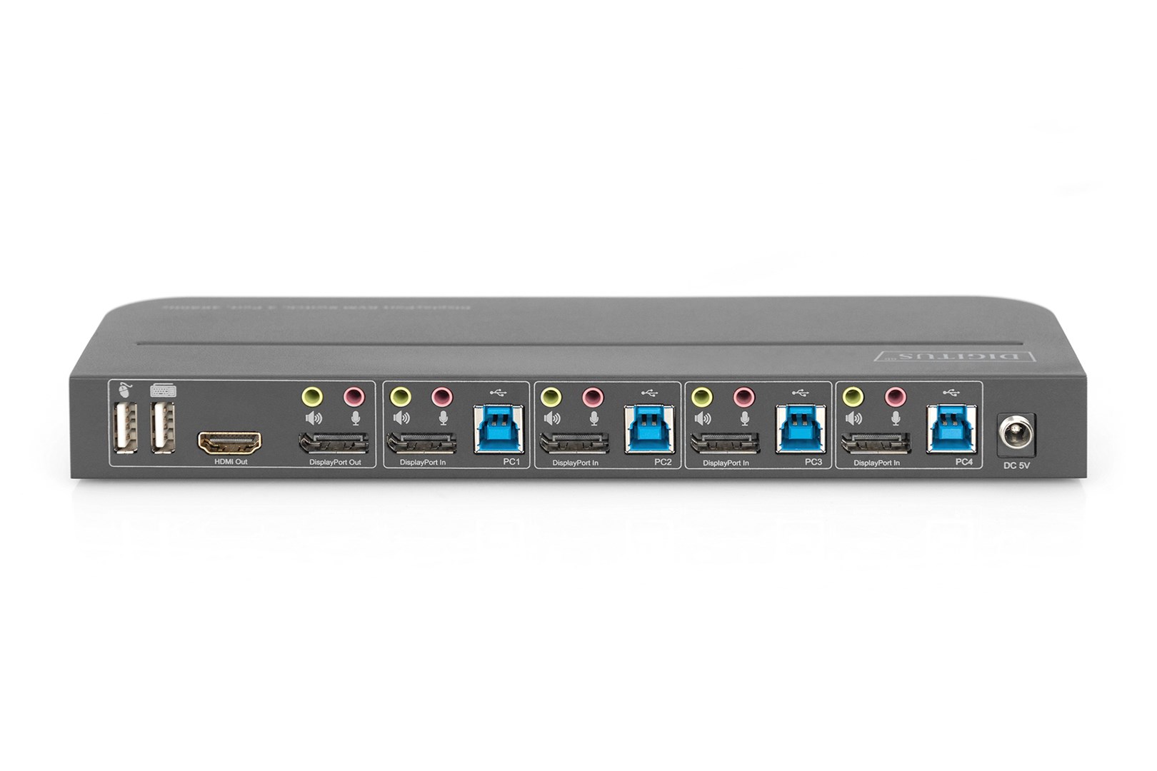 Digitus KVM Switch, 4-Port, 4K60Hz, 4 x DP in, 1 x DP/HDMI out Digitus KVM Switch, 4-Port, 4K60Hz, 4 x DP in, 1 x DP/HDMI out