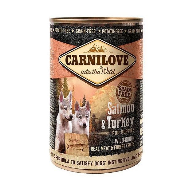 CARNILOVE Into the Wild Salmon & Turkey for Puppies - wet dog food - 400g CARNILOVE Into the Wild Salmon & Turkey for Puppies - wet dog food - 400g