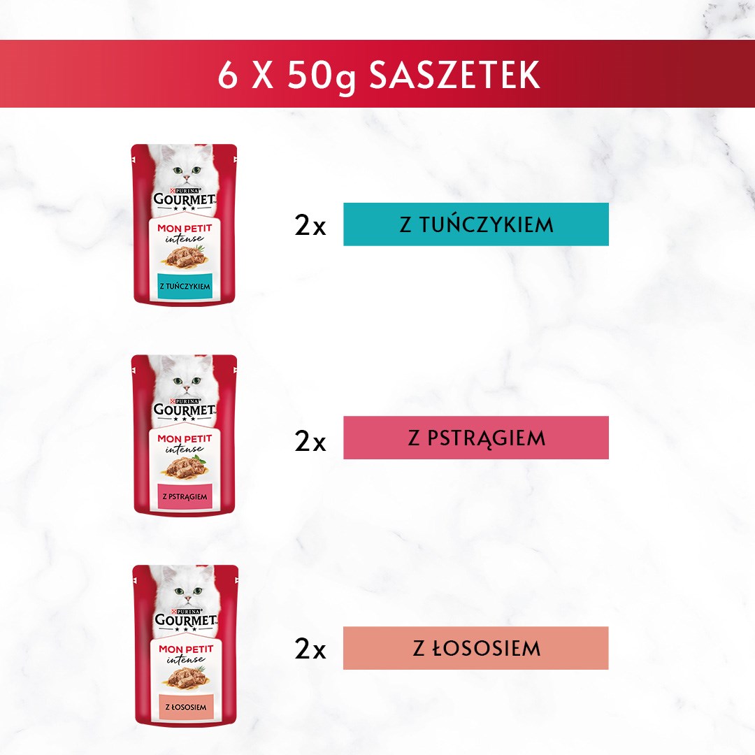 GOURMET Mon Petit Fish Mix - wet cat food - 6 x 50 g GOURMET Mon Petit Fish Mix - wet cat food - 6 x 50 g